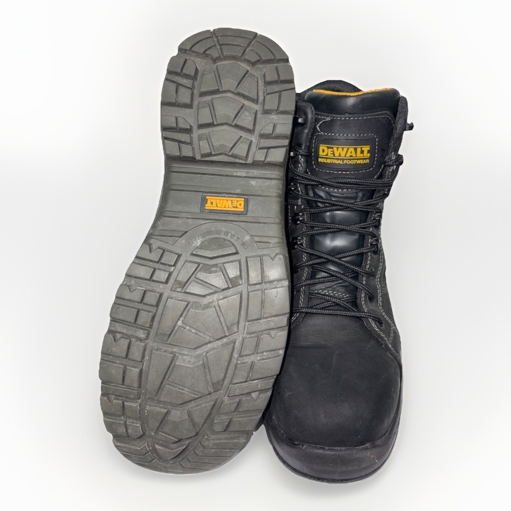 DEWALT Wheeler‎ ST Black Leather Waterproof Steel Toe Work Boots Men Size 11M